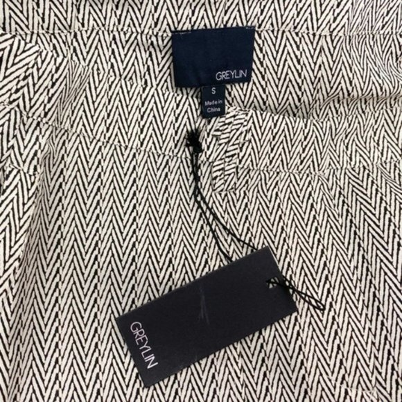 GREYLIN Tan Herringbone Skort Shorts Small - Picture 8 of 9